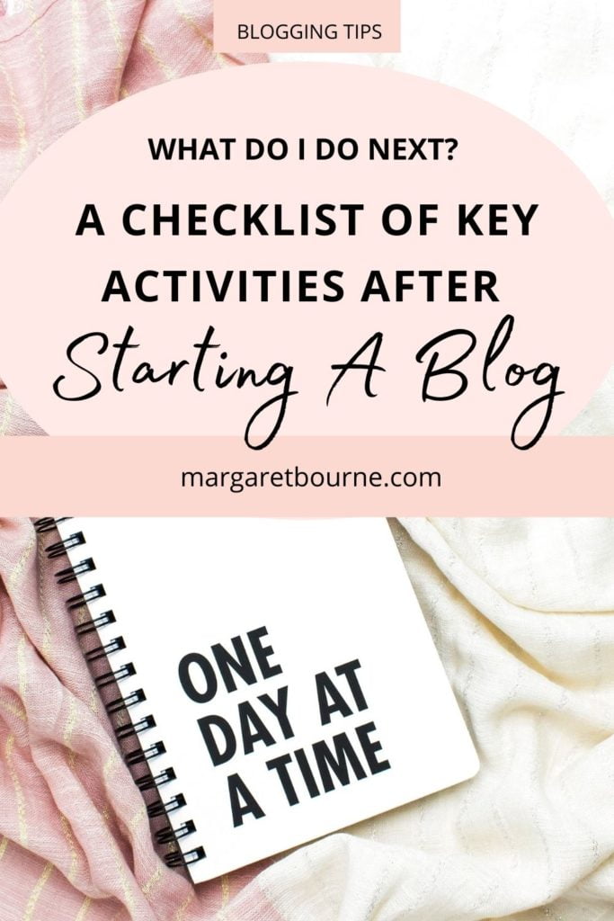 A checklist of things to do after starting a blog