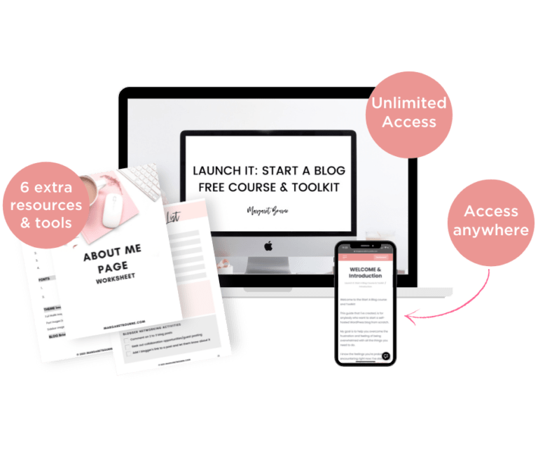Launch It: Start A Blog Course And Toolkit 3 Start A Blog signup Footer