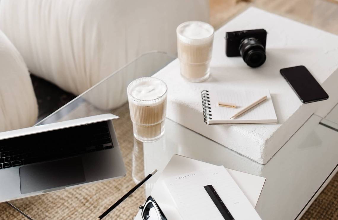 Table and coffee - blog coaching sessions with Margaret Bourne.