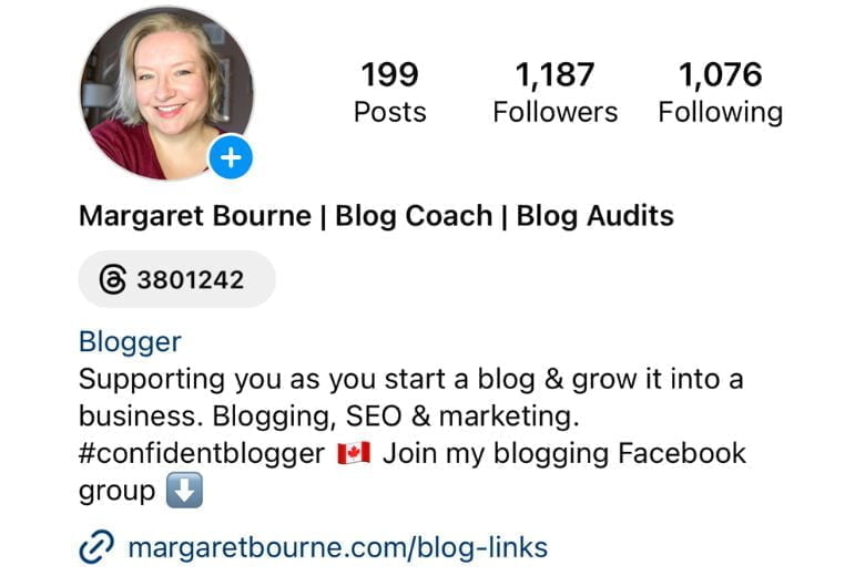 Margaret Bourne Instagram Profile