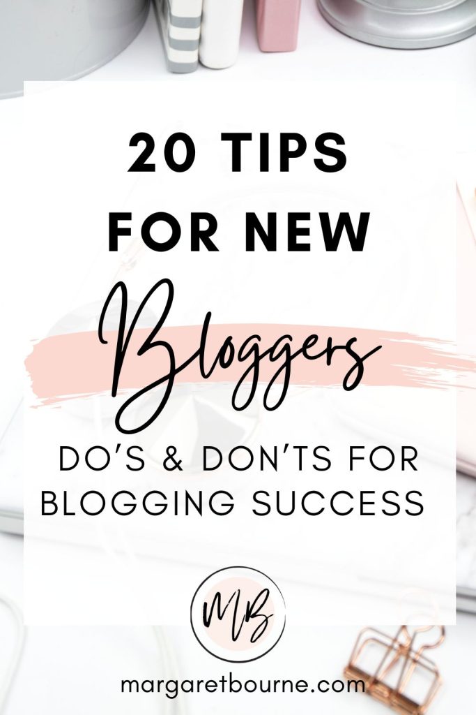 20 Tips For Beginner Bloggers: Grow It Faster And Better 2 Tips For New Bloggers Pin25