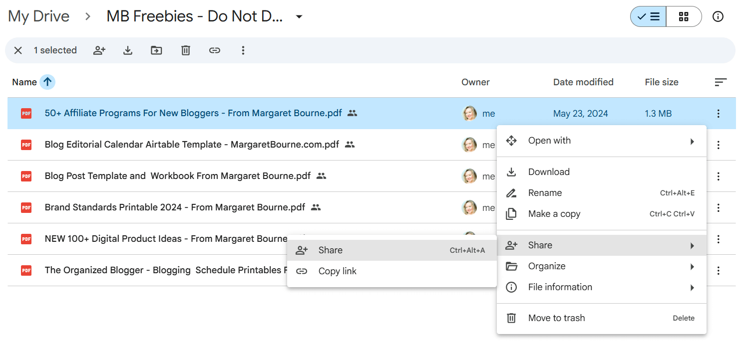 5 Clever Ways To Grow Your Email List 3 Example of how to send lead magnets in PDF using Google Drive - how to grow your email list.