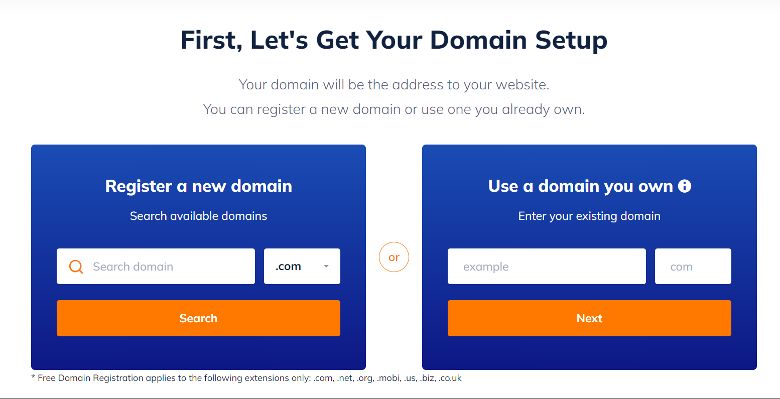 How To Start A Blog Registering domain on NameHero