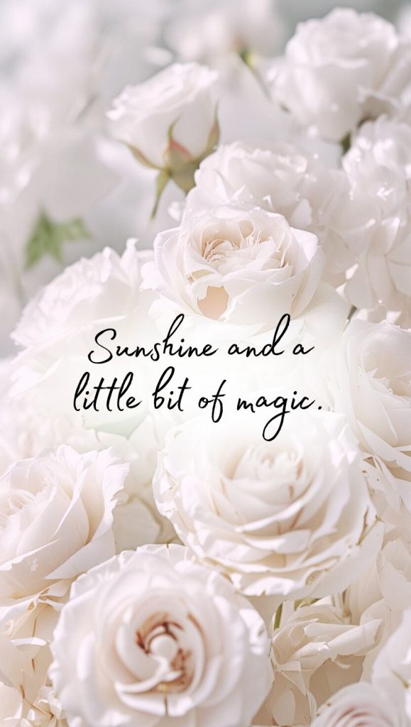 Summer flower wallpaper and quote