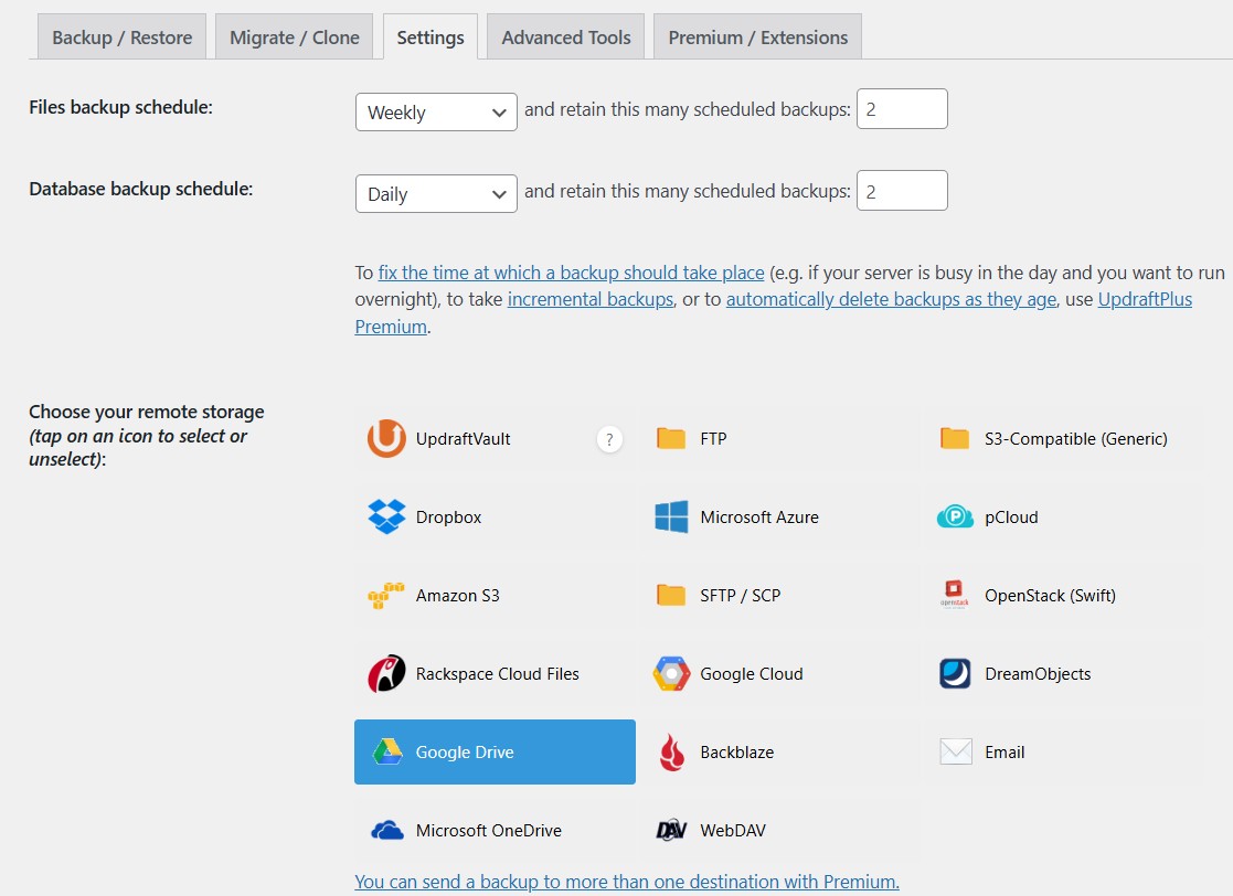 How to Back Up Your WordPress Blog Step-by-Step 3 How To Backup a WordPress Blog UpdraftPlus