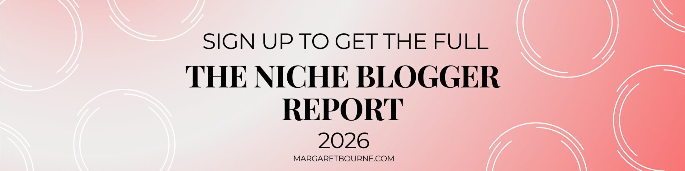 Title banner Niche Blogger 2026 Report Opt In Banner