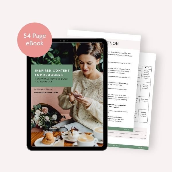 Instagram Content For Bloggers Guide and Workbook MBSP